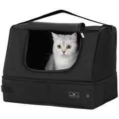 Petsfit caja-arena para gatos portátil y colapsable, ideal para viajes.