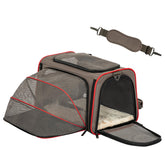 Petsfit transportadora expandible de lados blandos con malla para ventilación