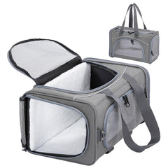 Petsfit transportín para gatos, compacto y ideal para viajar bajo el asiento.