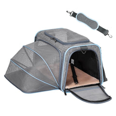 Petsfit portador expandible: más espacio para que la mascota se estire durante el viaje.