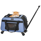 Petsfit transportin-gato-con-ruedas ofrece traslados suaves para tu gato durante viajes.
