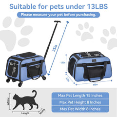 Petsfit transportin-gato-ventilacion-4-lados garantiza flujo de aire constante para tu mascota.