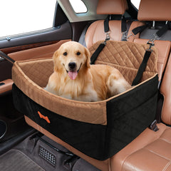 PetsHome asiento-coche-perro-grande-60lb vista frontal, seguridad en viaje