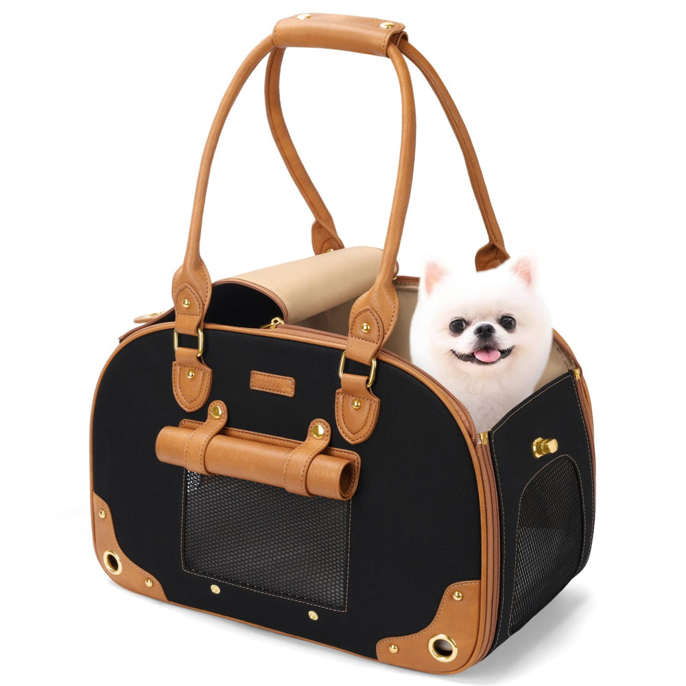 PetsHome porta-perro exterior de nylon premium para viajes limpios y protegidos.