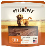 PetShoppe Filete de Pollo Premium, empaque de 12 oz, sabor natural para perros.