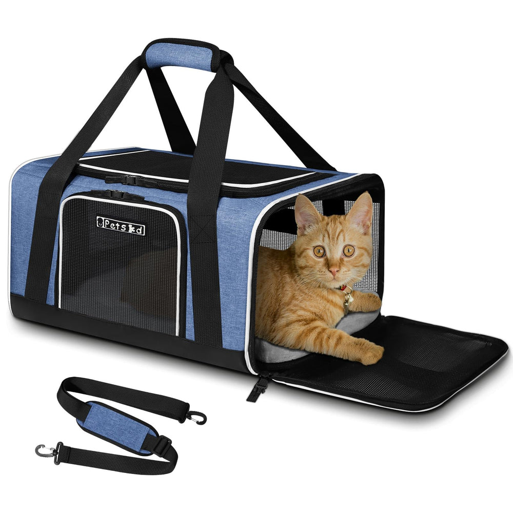 Petskd portador de mascotas 17x11x9, aprobado para Alaska, ideal para viajar bajo el asiento.