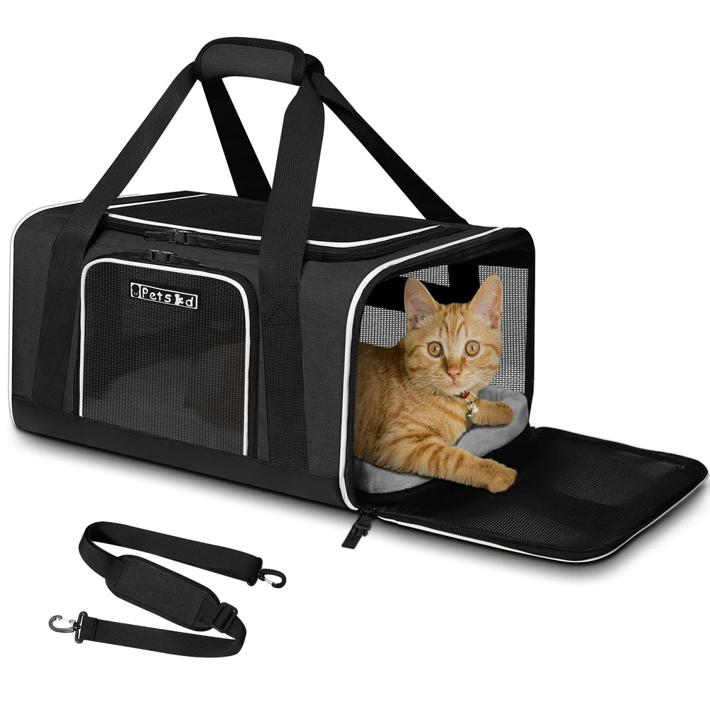 Petskd portador para debajo del asiento, ideal para viajar con mascotas pequeñas.