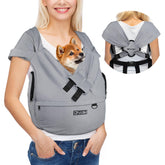Petskd portador frontal para perro: cómodo transporte en el pecho.