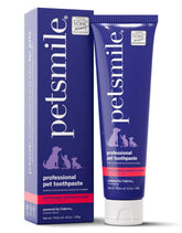 Pasta dental profesional Petsmile para mascotas, ideal para higiene oral diaria.