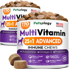 Petsology: masticables para perros en dos unidades, apoyo general a la vitalidad diaria.