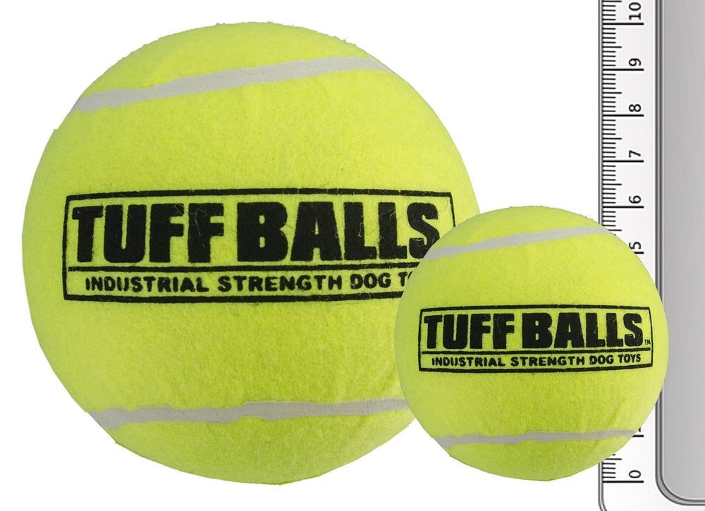 PetSport Mega Tuff Ball, bola tenis grande de 6 pulgadas para juego activo de perros grandes.