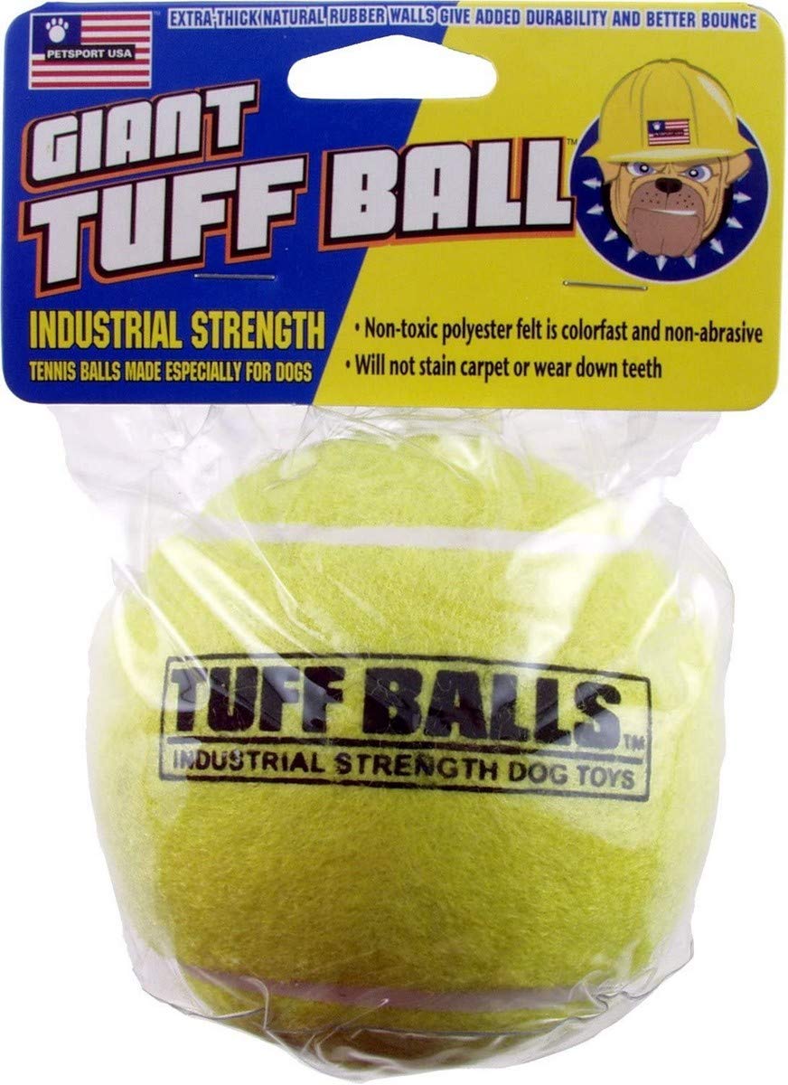 PetSport Pelota Tenis Gigante para perros, ideal para juego y entrenamiento.