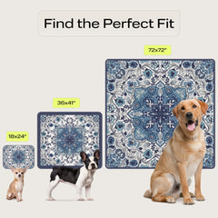 PetSpy almohadilla lavable para perros, patrón ornamental, ideal para uso diario.