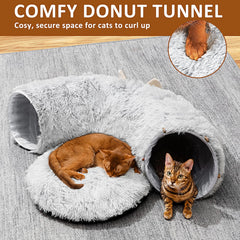PETSTA tunel gato medidas 36 pulgadas, espacio amplio para gatos medianos.
