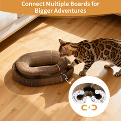 PETSWEET rascador-gato-cartón uso en interiores para actividad diaria.