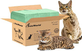 Almohadillas universales de PetsWorld para gatos con aroma fresco y alta absorción.