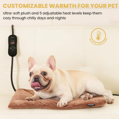 PetTemp control de temperatura con indicadores luminosos para ajuste sencillo.