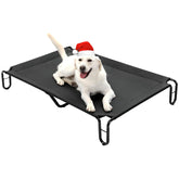 Pettycare cama elevada exterior XL, vista general para perros grandes y descanso cómodo al aire libre.