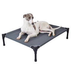 Pettycare Cama Elevada Exterior de 42 pulgadas para perros grandes, descanso al aire libre