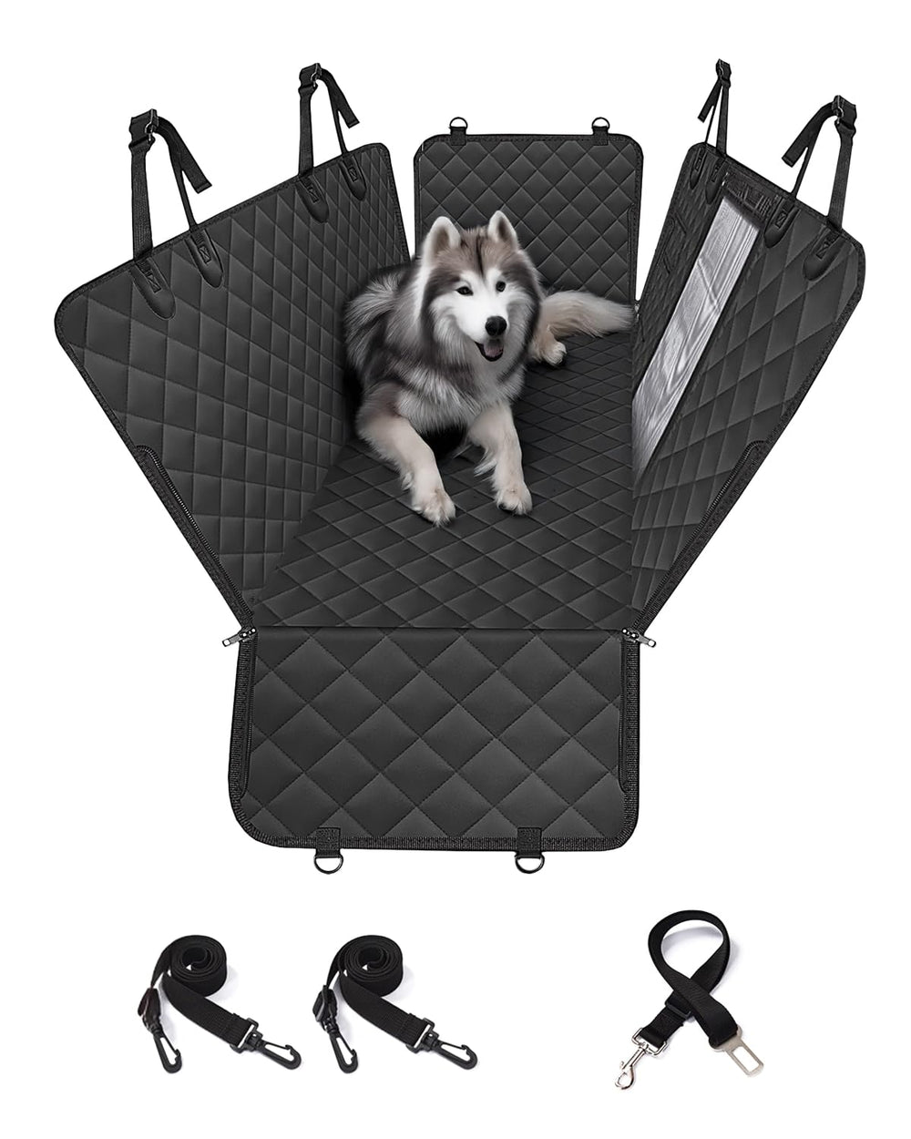 pettycare funda-asiento-perro-coche-detras protege contra pelos y suciedad.