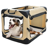 Pettycare jaula plegable para perros grandes con aberturas de malla y ventilación para uso interior o exterior