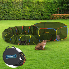 Pettzery caja externa para gatos, espacio amplio para juego al aire libre.