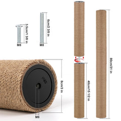 PETUOL: cuerda de yute natural para poste, mejora la experiencia de arañado de tu gato.