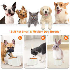 Petvillage tazón de acero inoxidable extraíble facilita la limpieza y el rellenado.