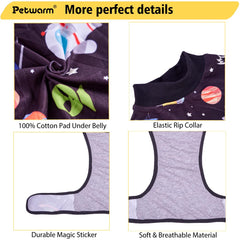 PetWarm traje recuperación para perros, abdomen, protección suave para áreas sensibles