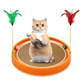 PetZen Garden rascador circular extra grande naranja para gatos grandes
