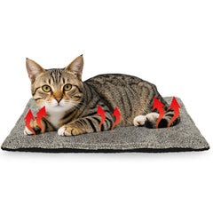 PETZOOKA cama gato autocalentante, superficie suave que ofrece calor constante para noches frías.