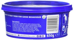 PF IFF Horslyx Minis Horse Licks 650 g envase abierto, muestra la tapa y sabor original.