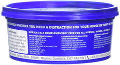 PFIFF Horslyx Minis Horse Licks 650 g lateral, sabor original, útil como premio.