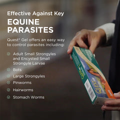 Quest Gel, fórmula en gel, se disuelve en la lengua para administración suave.