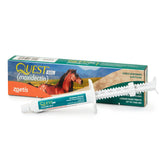 Quest Gel de Pfizer, jeringa Sure-Dial, dosificación precisa para caballos.