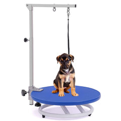 Phenfor mesa de cuidado de perros muestra rotación de 360° para un acceso cómodo.
