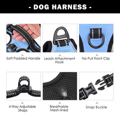 PHOEPET arnés con mango de control para acercar al perro.