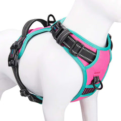 PHOEPET arnés para perro sin tirones, cómodo y seguro, color rosa.