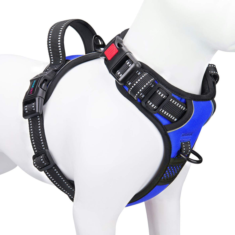 PHOEPET arnés para perro con clip frontal reflectante para paseos seguros