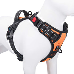 PHOEPET arnés sin tirones para perros pequeños con enganche frontal reflectante.