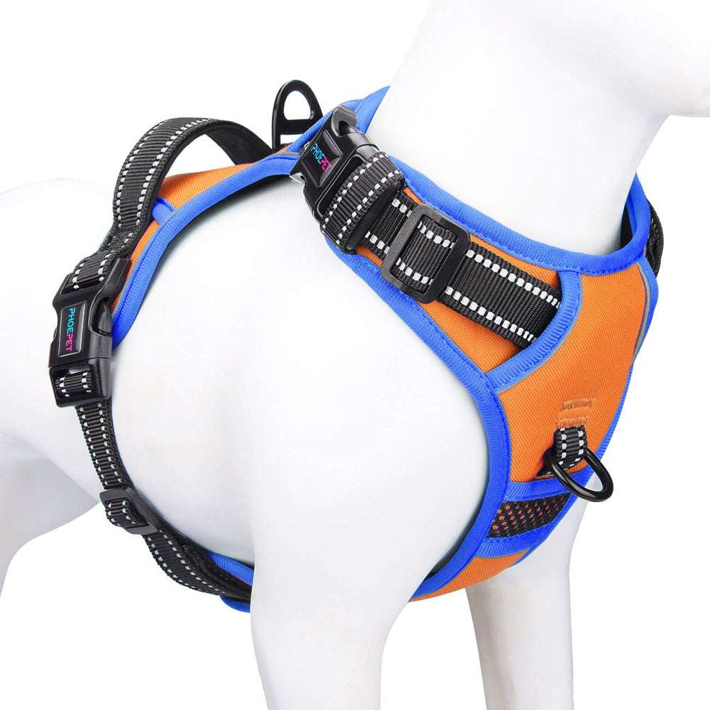 PHOEPET arnés sin tirones para perro pequeño con enganche frontal para paseos suaves