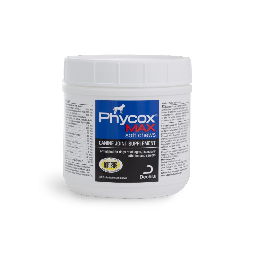 Phycox MAX masticables botella mostrando la presentación para movilidad diaria