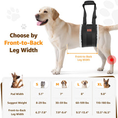 PICK FOR LIFE: soporte de cadera para perro anciano, mejora la estabilidad al caminar.