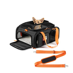 Pidipiti transportín para mascota Frontier-Allegiant expandible, ideal para cabina.