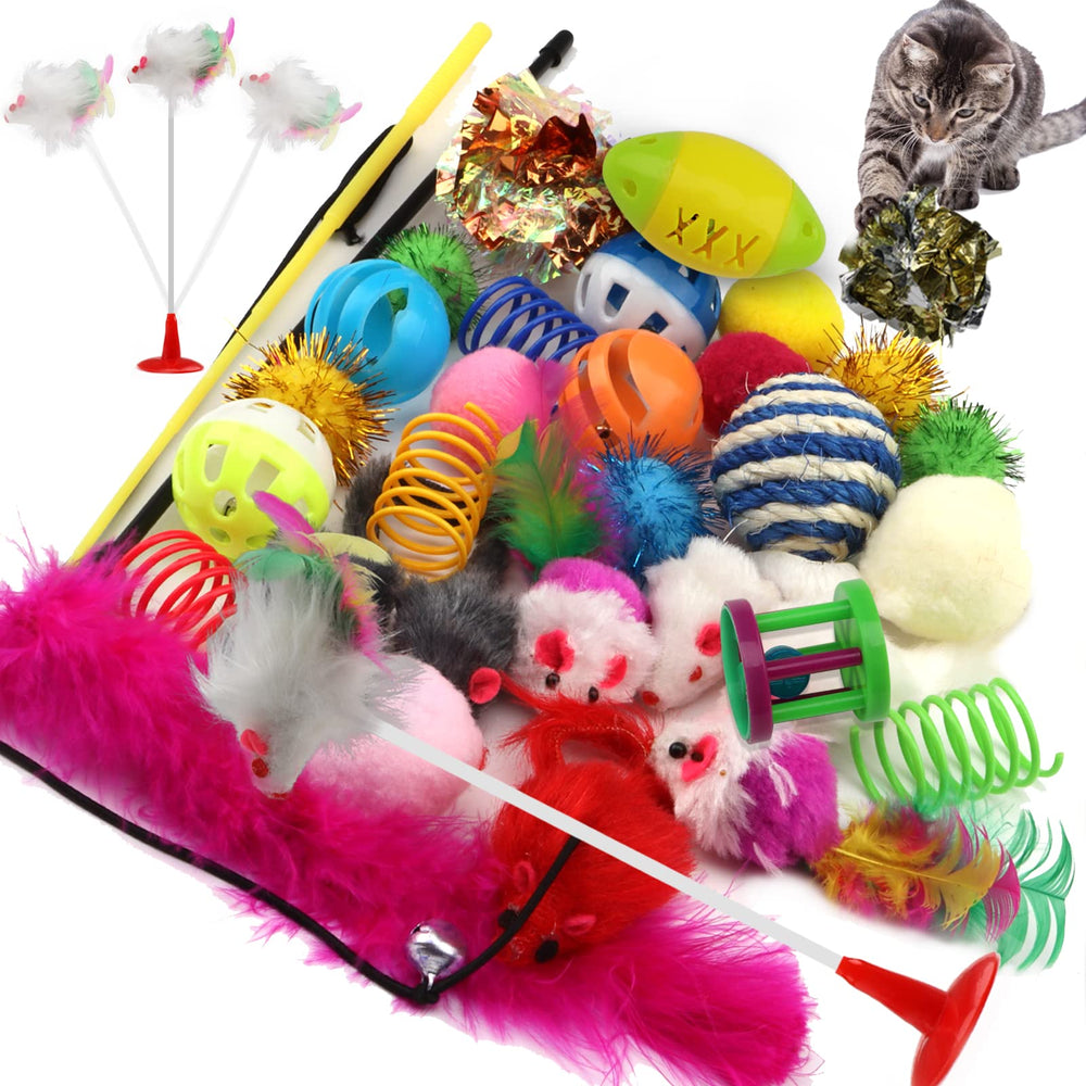 PietyPet pelotas con campana: estimulación de juego activo para gatos.