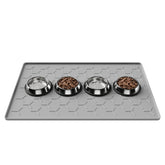 Pieviev almohadilla para comida de perros y gatos con borde elevado evita derrames.