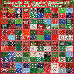 Piklodo bandanas navideñas para perro, talla ajustable y lavable para todos los tamaños.