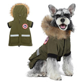 PINA abrigo impermeable para perro pequeño con capucha, ideal para paseos.