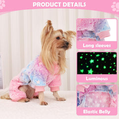 Pijama PinkBow felpa, abdomen abierto para facilitar cambios de baño.