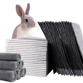 PINVNBY almohadilla higienica desechable para conejos con borde impermeable